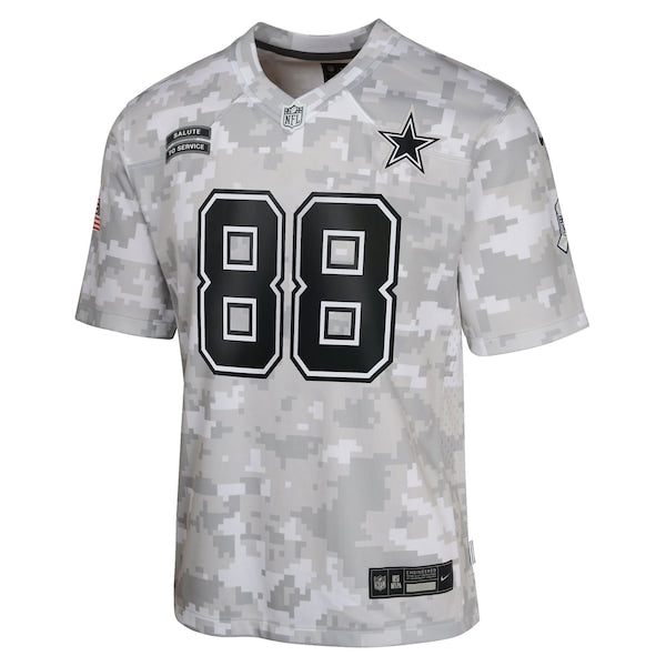 CeeDee Lamb Dallas Cowboys Nike Youth 2024 Salute to Service Game Jersey - Arctic Camo - Image 2