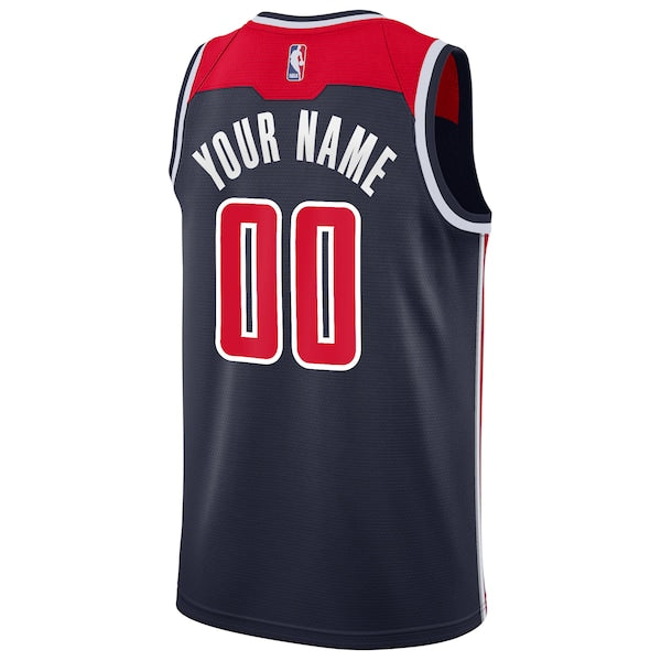 Washington Wizards Nike 2019/20 Custom Swingman Jersey Navy - Statement Edition - Image 3