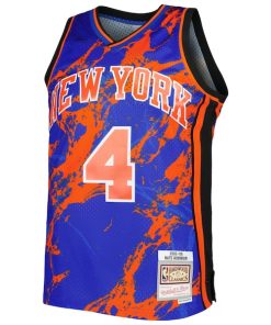 Alternative view of Nate Robinson New York Knicks 2005/06 Hardwood Classics Marble Swingman Jersey - Blue