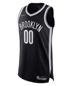 Alternative view of Brooklyn Nets Nike 2021/22 Diamond Authentic Custom Jersey - Icon Edition - Black