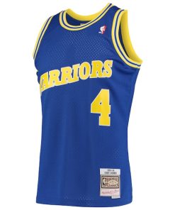 Alternative view of Chris Webber Golden State Warriors 1993/94 Hardwood Classics Swingman Jersey - Royal
