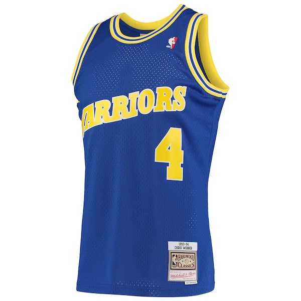 Chris Webber Golden State Warriors 1993/94 Hardwood Classics Swingman Jersey - Royal - Image 2