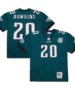 Brian Dawkins Philadelphia Eagles 2007 Authentic Throwback Retired Player Jersey - Green/White