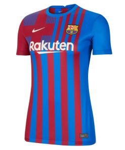 Alternative view of Frenkie de Jong Barcelona Nike Women's 2021/22 Home Replica Player Jersey - Blue