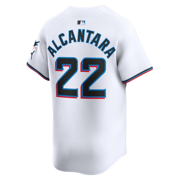 Sandy Alcantara Miami Marlins Nike Home Limited Player Jersey - White - Image 3
