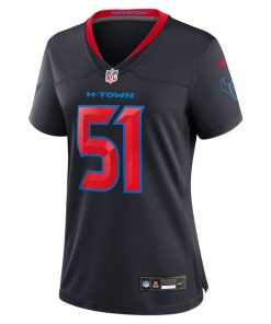Alternative view of Will Anderson Jr. Houston Texans Nike Women's 2nd Alternate Game Jersey - Navy