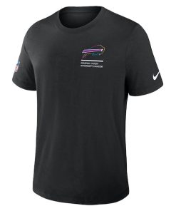 Alternative view of Buffalo Bills Nike 2025 NFL Crucial Catch Tri-Blend Dri-FIT T-Shirt - Black