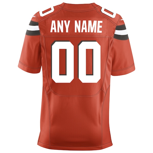 Cleveland Browns Nike Custom Alternate Elite Jersey - Orange - Image 3
