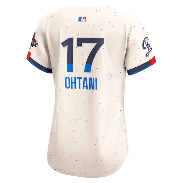 Shohei Ohtani Los Angeles Dodgers Nike Women's 2024 World Series Champions City Connect Limited Player Jersey - Cream - Image 4