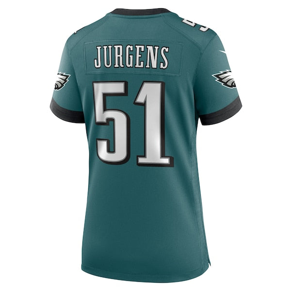 Cam Jurgens Philadelphia Eagles Nike Women's Team Game Jersey - Midnight Green - Image 4