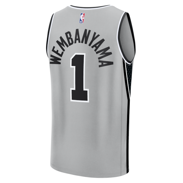 Victor Wembanyama San Antonio Spurs Youth Fast Break Jersey - Statement Edition - Silver - Image 3
