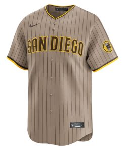 Alternative view of San Diego Padres Nike  Alternate Limited Jersey?¨C Khaki