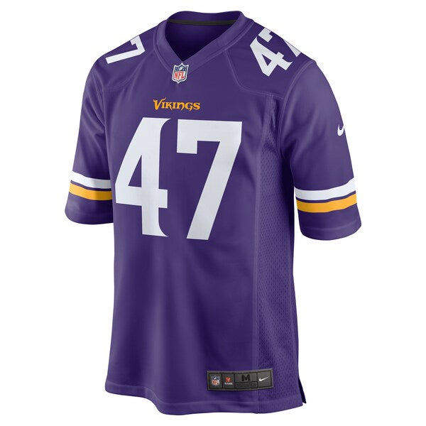 Jake McQuaide Minnesota Vikings Nike Game Jersey - Purple - Image 2