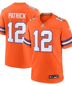 Tim Patrick Denver Broncos Nike Mile High Collection 1977 Throwback Player Game Jersey - Orange