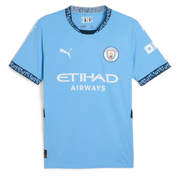 Erling Haaland Manchester City Puma 2024/25 Home Replica Player Jersey - Light Blue - Image 3
