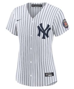 Alternative view of CC Sabathia New York Yankees Nike Women's 2025 Baseball Hall of Fame Replica Jersey - White