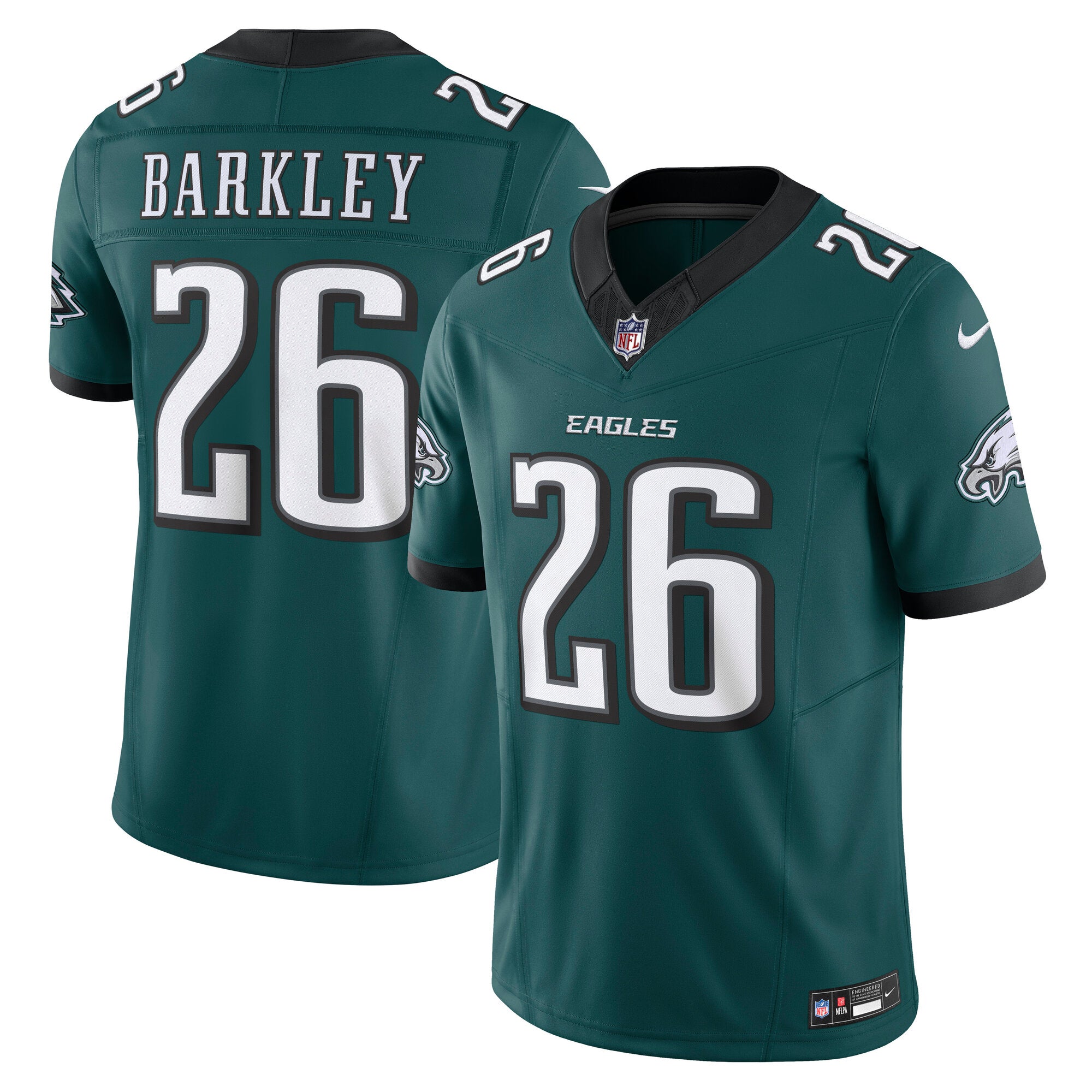 Saquon Barkley Philadelphia Eagles Nike Vapor F.U.S.E. Limited Jersey - White/Green/Black/Kelly Green - Image 8