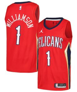 Zion Williamson New Orleans Pelicans Jordan Brand Swingman Player Jersey - Statement Edition - Red