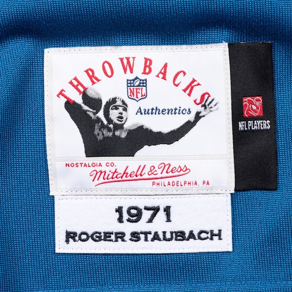 Roger Staubach Dallas Cowboys 1971 Authentic Jersey - Navy - Image 6
