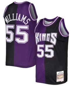 Jason Williams Sacramento Kings Hardwood Classics 2000/01 Split Swingman Jersey - Purple/Black