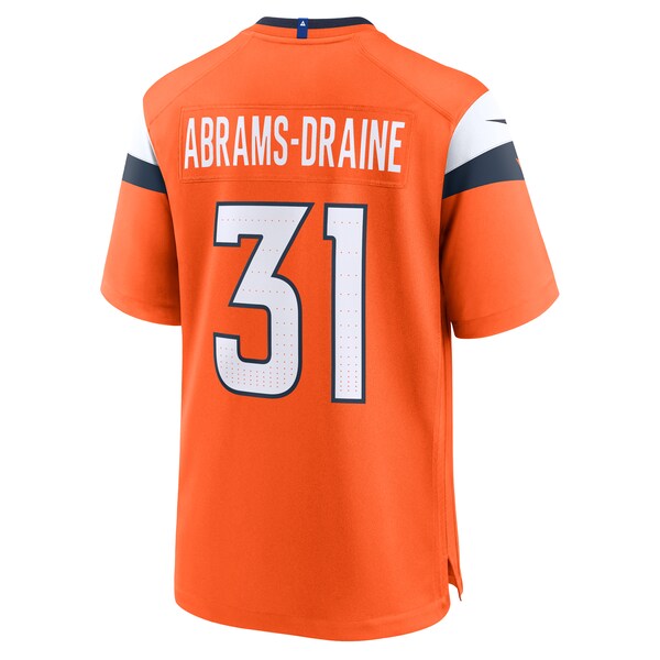 Kris Abrams-Draine Denver Broncos Nike Team Game Jersey - Orange - Image 4