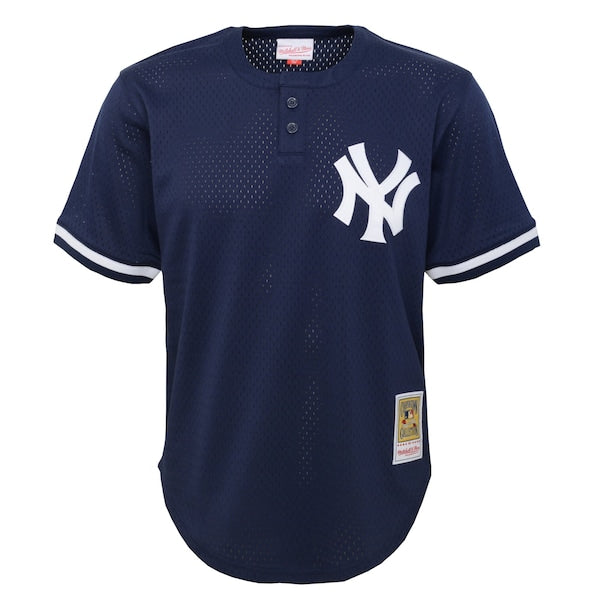 Mariano Rivera New York Yankees Youth Cooperstown Collection?Mesh Batting Practice Jersey - Navy - Image 2