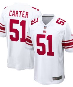 Abdul Carter New York Giants Nike First Round Pick Game Jersey - White/Red/Royal