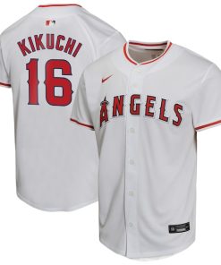 Yusei Kikuchi Los Angeles Angels Nike Youth Home Game Player Jersey - White
