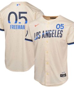 Freddie Freeman Los Angeles Dodgers Nike Youth 2024 City Connect Limited Player Jersey - Cream