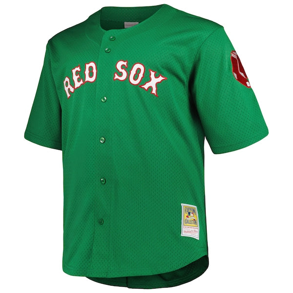 David Ortiz Boston Red Sox Big & Tall Cooperstown Collection Mesh Batting Practice Jersey - Kelly Green - Image 2