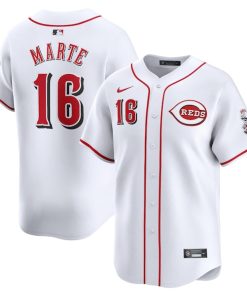 Noelvi Marte Cincinnati Reds Nike Home Limited Player Jersey - White