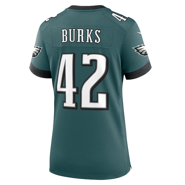 Oren Burks Philadelphia Eagles Nike Women's Game Jersey - Midnight Green - Image 3