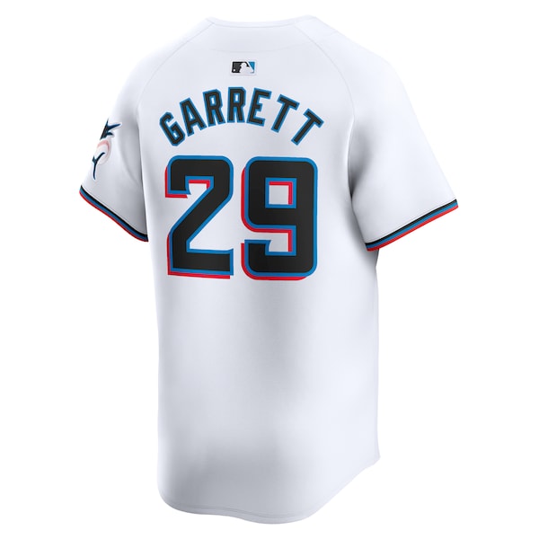 Braxton Garrett Miami Marlins Nike Home Limited Player Jersey - White - Image 3