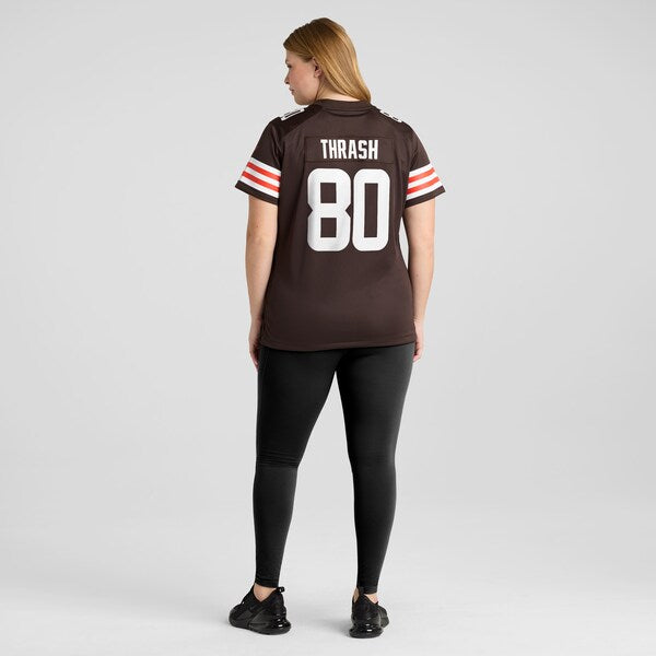 Jamari Thrash Cleveland Browns Nike Women's Game Jersey - Brown - Image 7