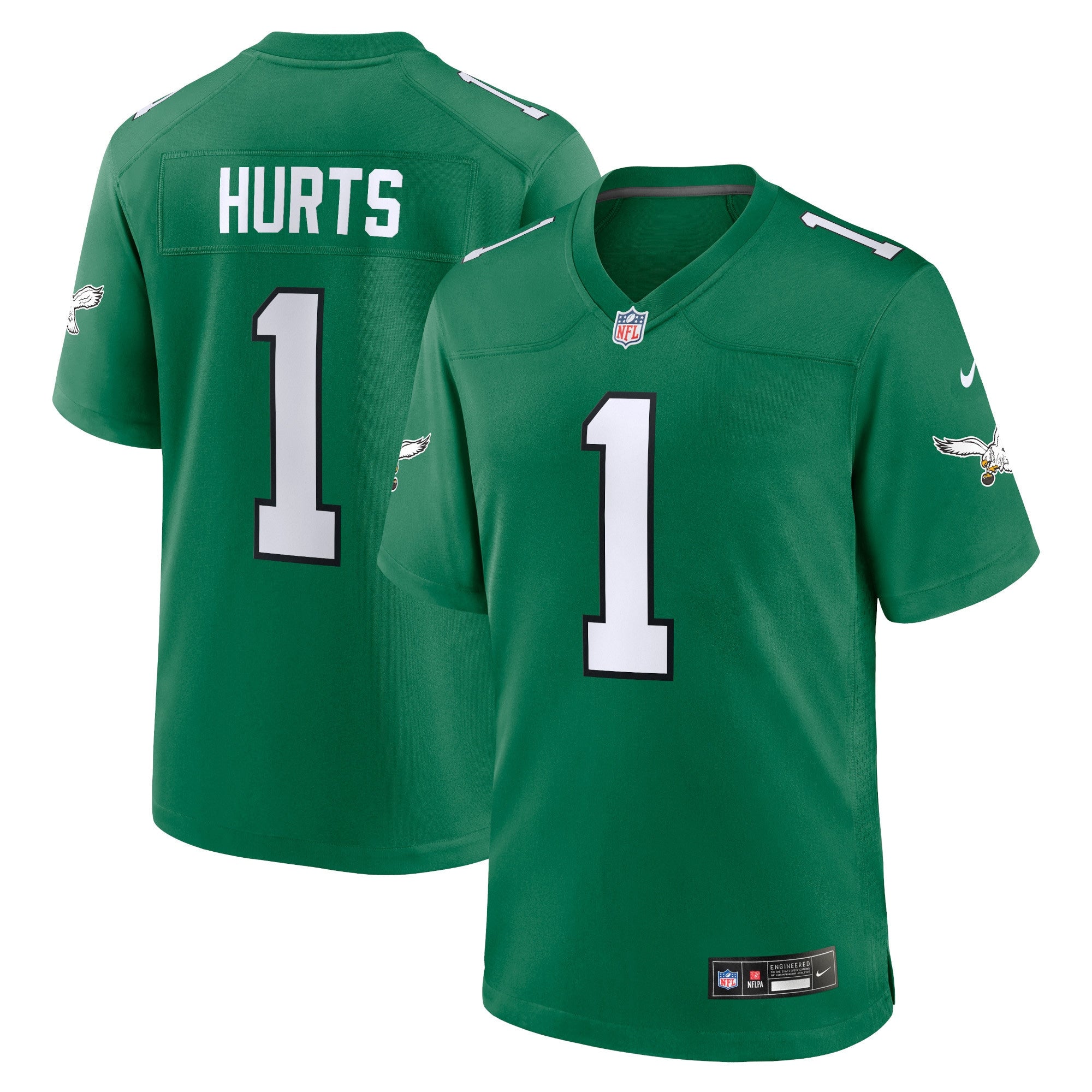 Jalen Hurts Philadelphia Eagles Nike Youth Game Jersey - Midnight Green - Image 9