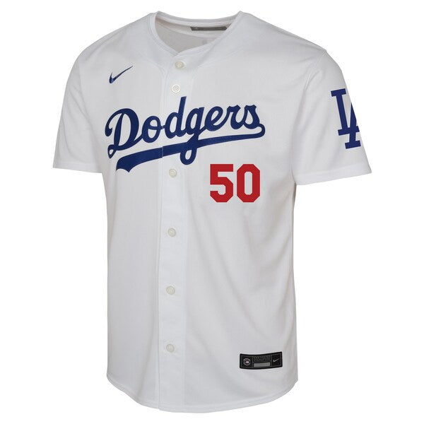 Mookie Betts Los Angeles Dodgers Nike Youth Home Limited Player Jersey - White - Image 2
