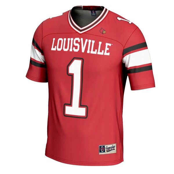 #1 Louisville Cardinals GameDay Greats Youth Football Jersey - Red/White/Black - Image 4
