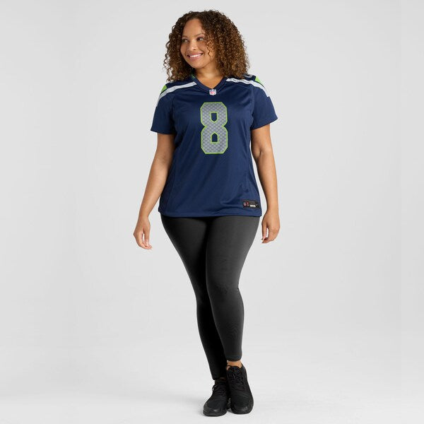 Coby Bryant Seattle Seahawks Nike Women's Team Game Jersey - College Navy/Neon Green - Image 8