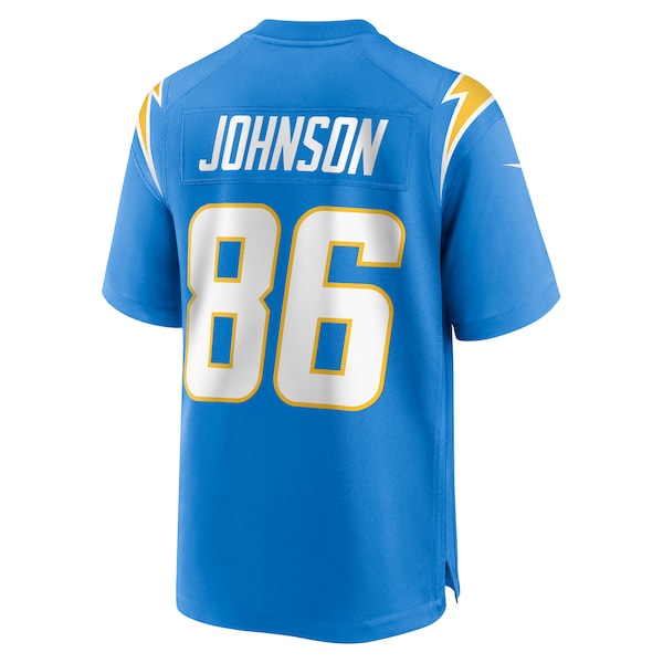 Cornelius Johnson Los Angeles Chargers Nike Team Game Jersey - Powder Blue - Image 3