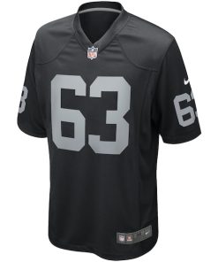 Alternative view of Gene Upshaw Las Vegas Raiders Nike Game Retired Player Jersey - Black