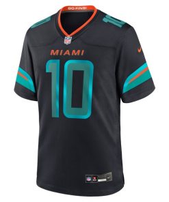 Alternative view of Tyreek Hill Miami Dolphins Nike 2025 Rivalries Collection Game Jersey - Pitch Blue