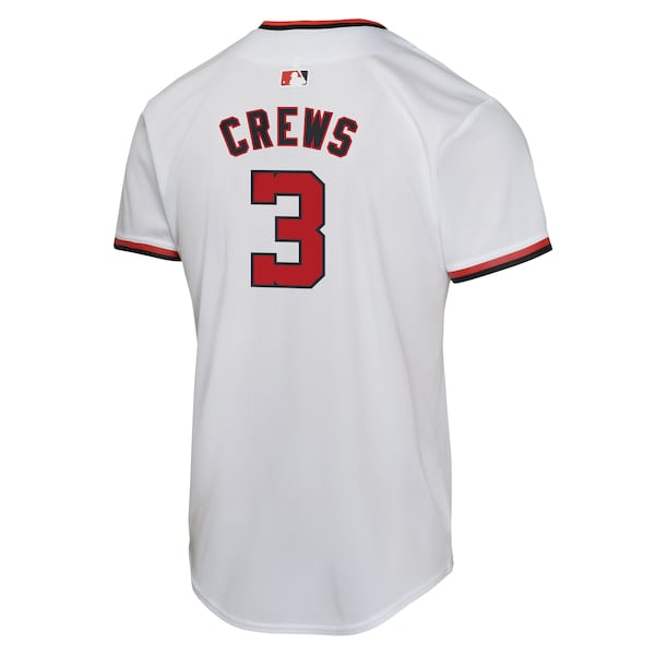 Dylan Crews Washington Nationals Nike Youth Alternate Game Player Jersey - White - Image 3