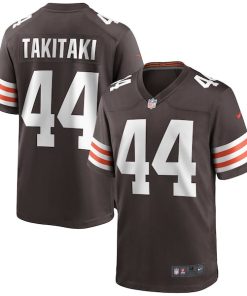 Sione Takitaki Cleveland Browns Nike Game Jersey - Brown