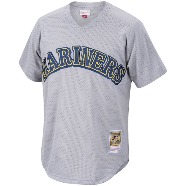 Edgar Martinez Seattle Mariners Cooperstown Collection Mesh Batting Practice Jersey - Charcoal - Image 2