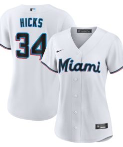 Liam Hicks Miami Marlins Nike Women's Home Replica Jersey - White