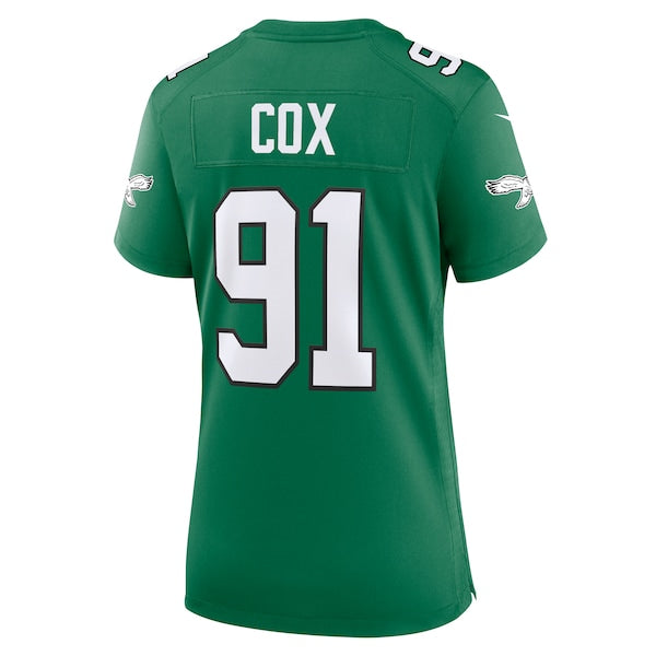 Fletcher Cox Philadelphia Eagles Nike Women's Alternate Game Jersey - Kelly Green - Image 3