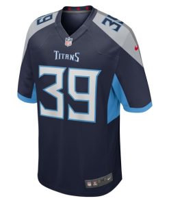 Alternative view of Matthew Jackson Tennessee Titans Nike Team Game Jersey -  Navy