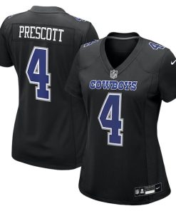 Dak Prescott Dallas Cowboys Nike Women's Fashion Game Jersey - Carbon Black