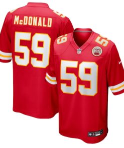 Cooper McDonald Kansas City Chiefs Nike Team Game Jersey -  Red