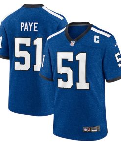 Alternative view of Kwity Paye Indianapolis Colts Nike Indiana Nights Alternate Game Jersey - Royal/Royal